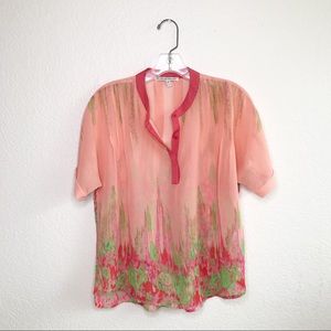 Collective Concepts NWOT Sheer Blouse M